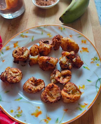 Air Fryer Fried Bananas {Maple Cinnamon Caramelized}