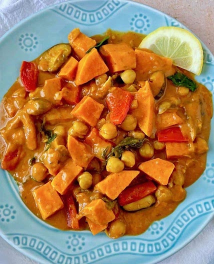 Sweet Potato and Mushroom Curry