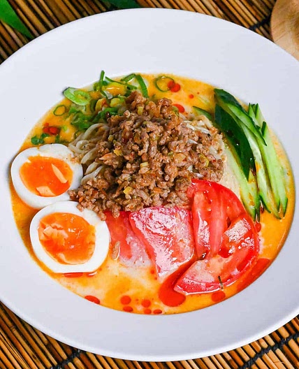 Hiyashi Tantanmen (Chilled Spicy Ramen)