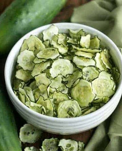 Baked Cucumber Chips