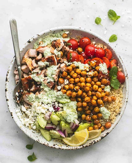 Greek Chicken Power Bowls