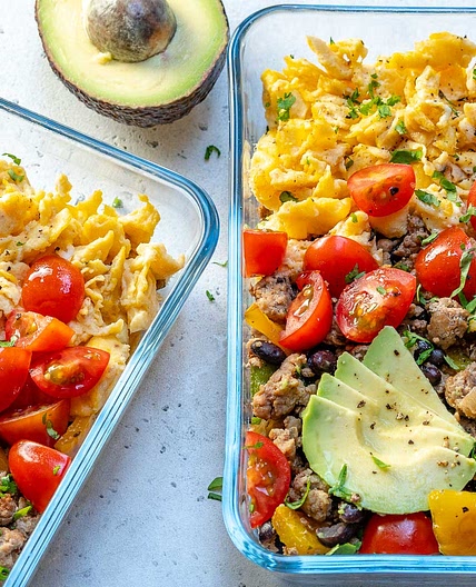 Breakfast Scramble Meal Prep Bowls