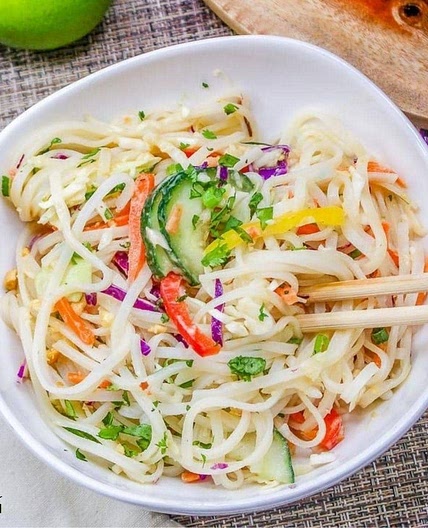 Vegan Crispy Thai Noodle Salad Recipe