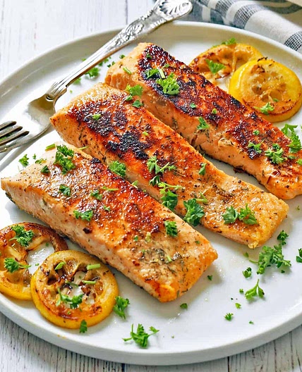 Crispy Pan Fried Salmon