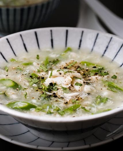 Vietnamese crab asparagus soup