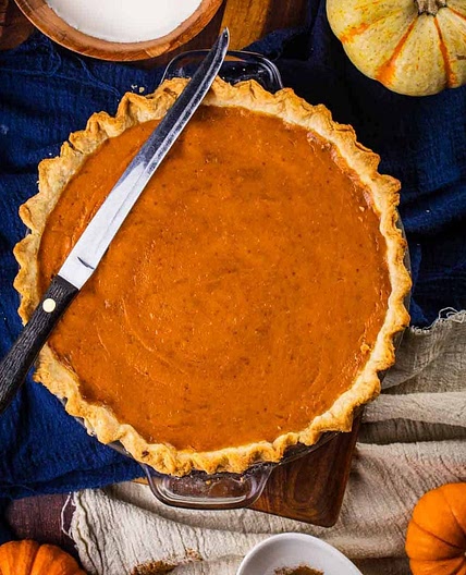 Homemade Pumpkin Pie from Scratch