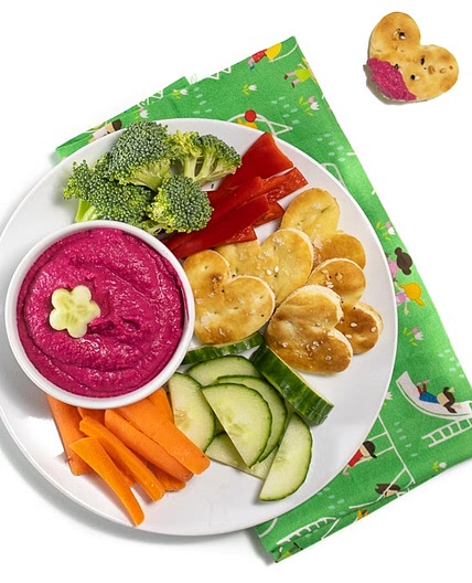 Beet Hummus for Baby, Toddler + Kids (as seen on the TODAY show)