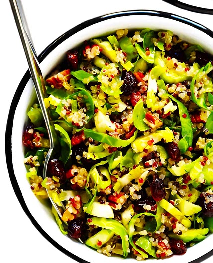 Brussels Sprouts, Cranberry and Quinoa Salad