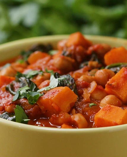 Chickpea Sweet Potato Stew Recipe by Tasty