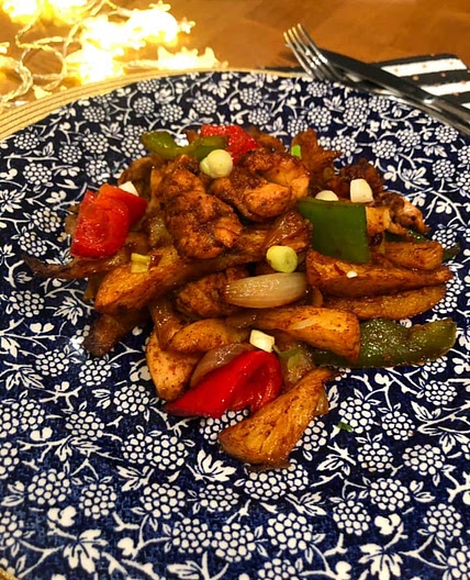 Syn Free Salt & Pepper Chicken & Chips