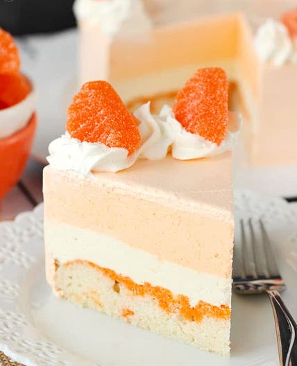 Orange Creamsicle Ice Cream Cake