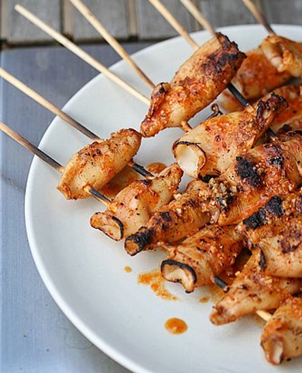 Spicy Grilled Calamari