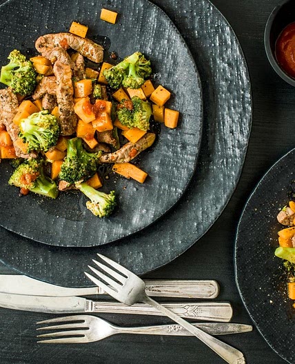 Scharfe Rindfleischstreifen