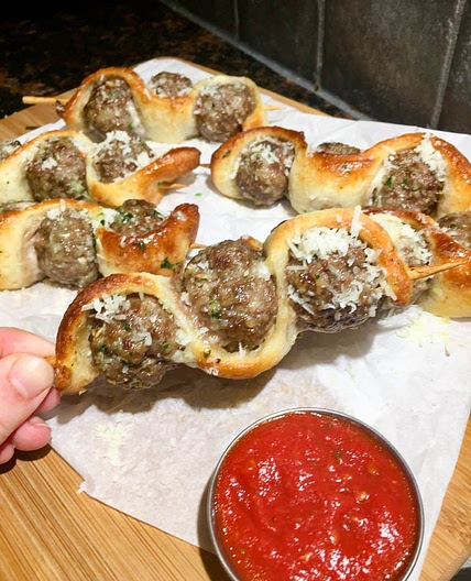 Meatball Subs on a Stick