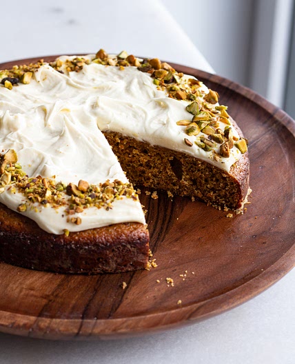 Pistachio Honey Carrot Cake