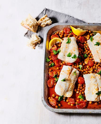 One-pot paprika cod and chickpeas