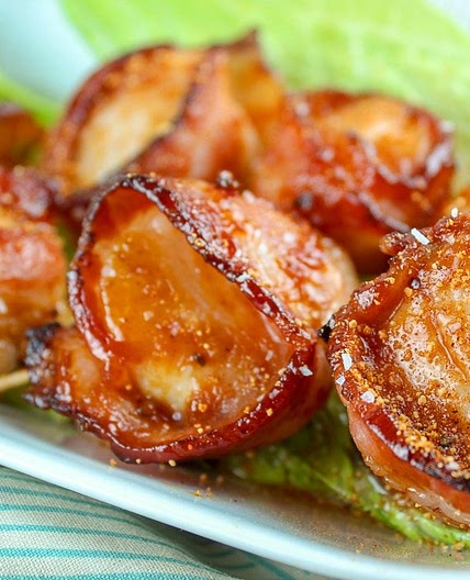 Air Fryer Bacon Wrapped Scallops