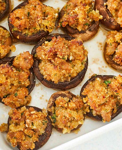 Easy Sausage-Stuffed Mushrooms