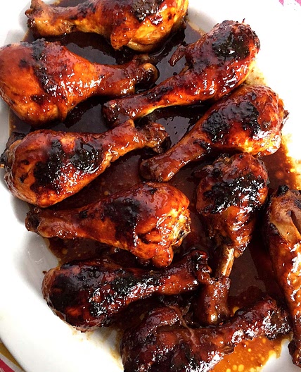 Honey Soy BBQ Baked Chicken Legs