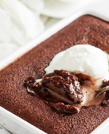 Chocolate Wattleseed Self-Saucing Pudding