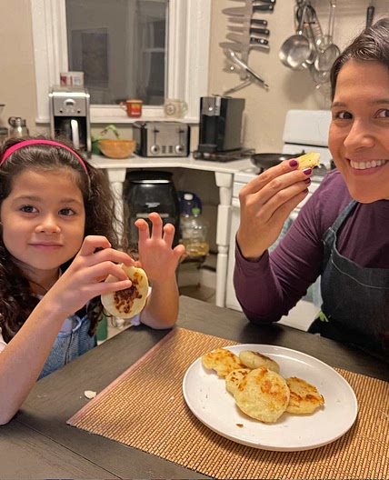 We Made Arepas de Queso, in Honor of ”Encanto” and Colombia!