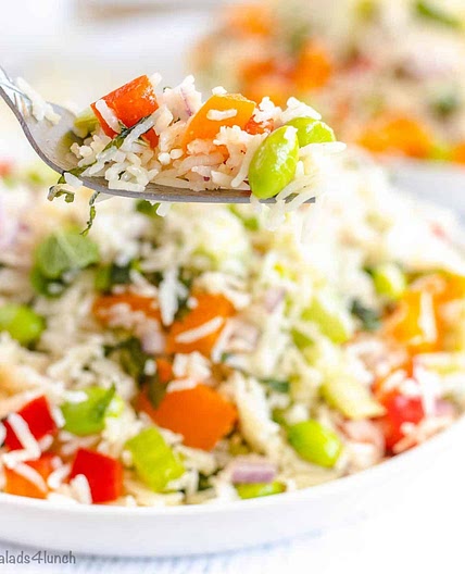 Basmati Rice Salad with Mint and Edamame Recipe