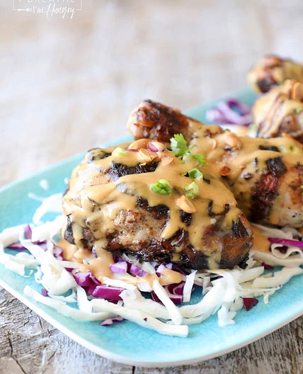 Keto Grilled Chicken & Peanut Sauce