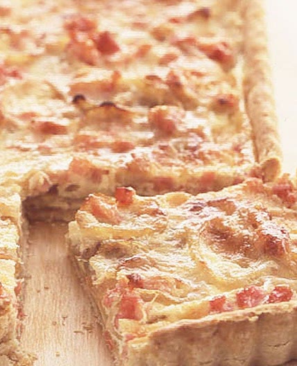 Smoked bacon and onion tart recipe
