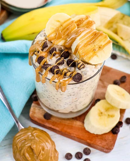 Creamy PB2 Overnight Oats with Greek Yogurt