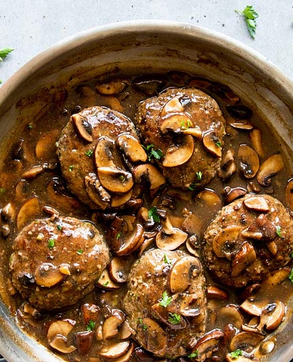 Salisbury Steak with Mushroom Gravy