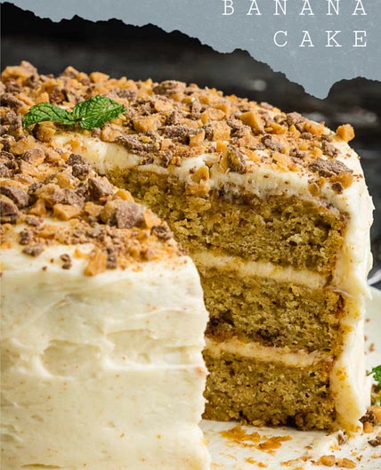 Best Toffee Banana Layer Cake