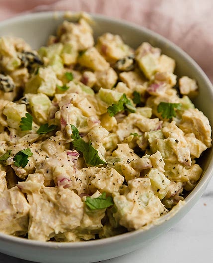 Yogurt Curry Chicken Salad (Paleo, Whole30, AIP)
