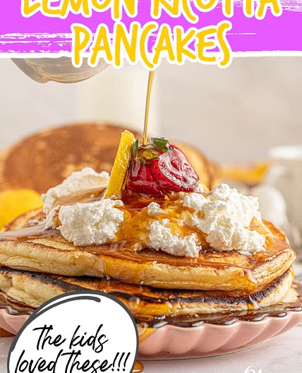 Lemon Ricotta Celebration Pancakes