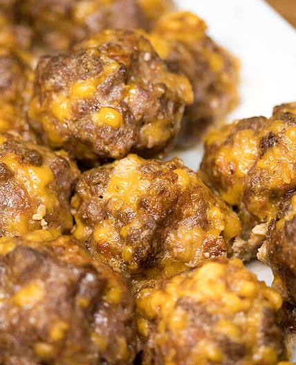 Chorizo & Cheddar Cheese Meatballs