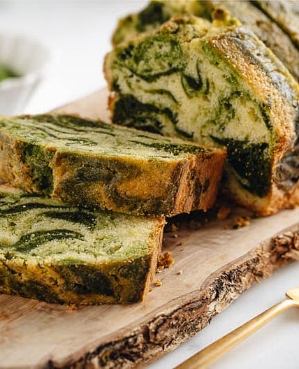 Matcha Marble Pound Cake