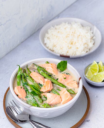Salmon with Coconut-Miso Sauce