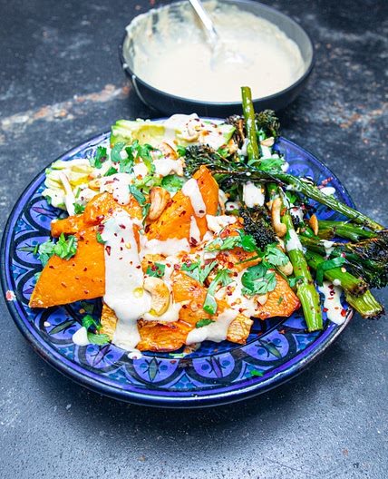 Miso Tahini Roast Sweet Potato Bowls