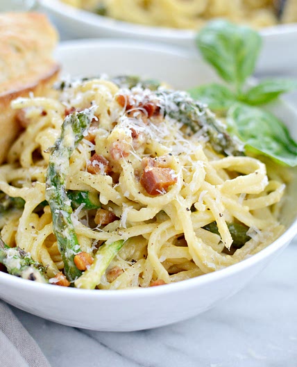 Pancetta Asparagus Carbonara