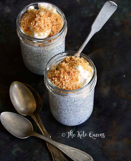 Keto Toasted Coconut Chia Pudding