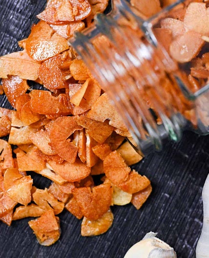 Teppanyaki-Style Crispy Garlic Chips