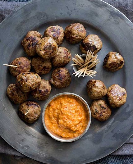 Meatballs with Romesco Sauce