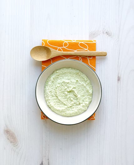 Edamame and Yogurt Puree