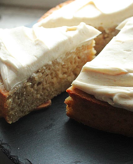 Spiced Banana Cake with Easy Cream Cheese Frosting