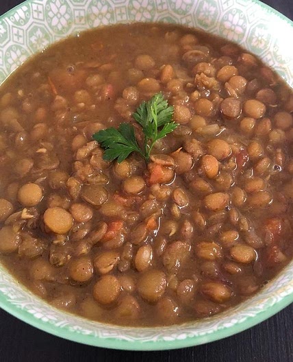 Receita de Lentilha com curry simples e gostosa