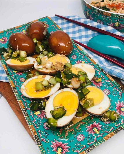 Korean Marinated Hard-Boiled Eggs