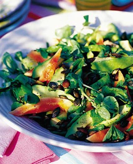 Exotic avocado salad
