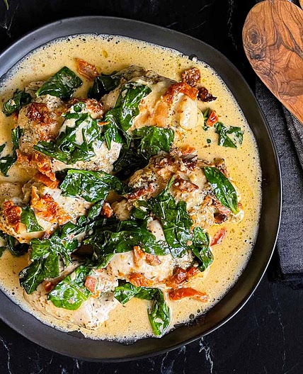 Slow Cooker Tuscan Chicken