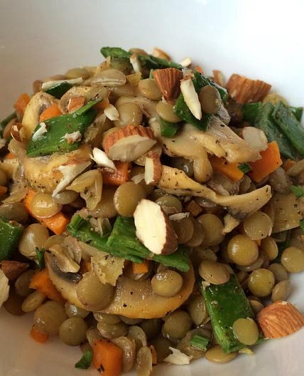 Receita de Salada de lentilha light