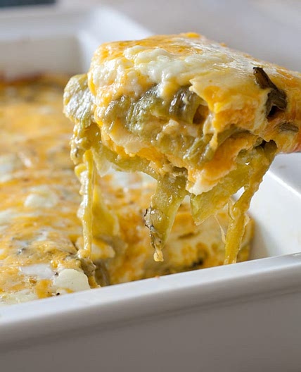 Low Carb Hatch Chile Rellenos Casserole