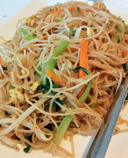 Receta de Fideos chinos con verduras y soja